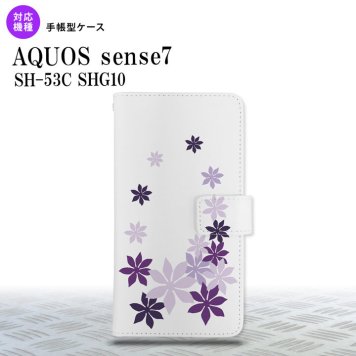 sense7 sense7 手帳型スマホケース カバー ティアレ 紫 2022年 11月発売 nk-004s-sens7-dr1078