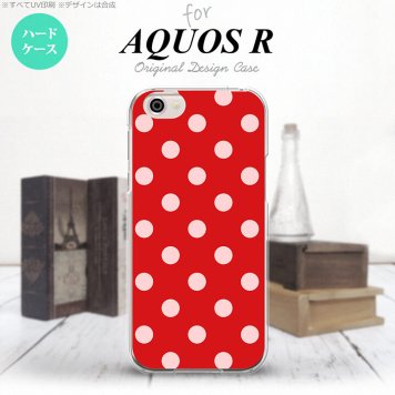 【SH03J】【スマホケース/スマホカバー】【アクオス R】SH03J スマホケース AQUOS R SH-03J カバー アクオス R ドット・水玉 赤 nk-sh03j-838【メール便送料無料】