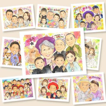 喜寿のギフトに、記念日に残したい笑顔をやさしいタッチで描きます。ラッピング対応で、贈り物として渡しやすい似顔絵です。 プレゼント 喜寿 似顔絵 ギフト 贈り物 手描き 名入れ 喜寿 記念 古希 長寿 大人数 おばあちゃん おじいちゃん 祖父母 名入れ 下書き確認 修正無料 宝物 サプライズ 親孝行 そっくり 長寿祝い 一生もの 77歳 喜寿 古希祝い メモリアル 喜ばれる 感謝の品 感激