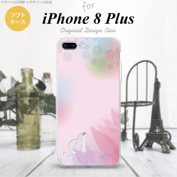 【iPhone8Plus】【スマホケース/スマホカバー】【アイフォン8プラス】iPhone8Plus スマホケース ケース アイフォン8プラス イニシャル ぼかし模様 ピンク nk-ip8p-tp1593ini【メール便送料無料】