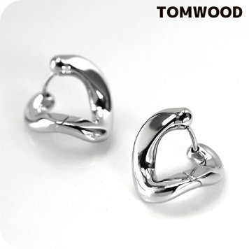 トムウッド ピアス メンズ レディース ブランド TOMWOOD Dean Hoops フープ 両耳用 101247 シルバー アクセサリー