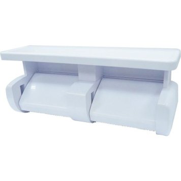 オーエ トイレペーパーホルダー 棚付2連 4901065818530