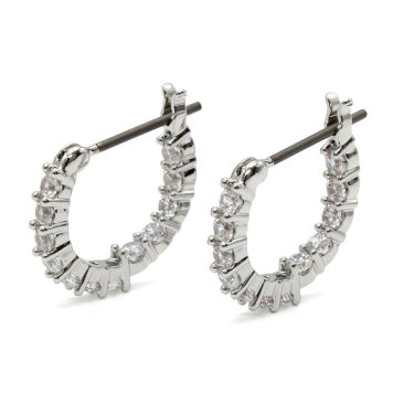 スワロフスキー SWAROVSKI ピアス フープピアス アクセサリー 5562126 Vittore hoop earrings ヴィットーレ シルバー