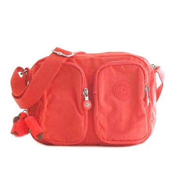 キプリング Kipling バッグ K12187 67T PATTI パッティ 斜めがけショルダーバッグ GALAXY ORANGE 蛍光コーラルオレンジ系