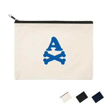 「イニシャルボーン」名入れフラットポーチ/小物入れ メンズ レディース 卒部祝い 父の日プレゼント お揃い オーダーメイド誕生日 プレゼント 贈り物 ギフト オーダーメイド 母の日【flpl】大会 景品 参加賞【イニシャル】 ピクトグラム
