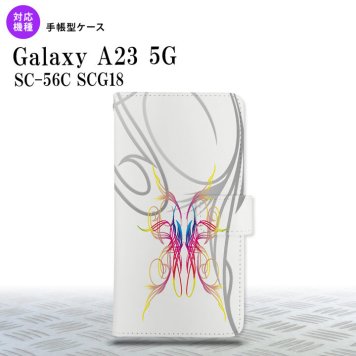 Galaxy A23 GalaxyA23 手帳型スマホケース カバー ピンスト 白 ピンク ブルー 2022年 10月発売 nk-004s-a23-dr1244