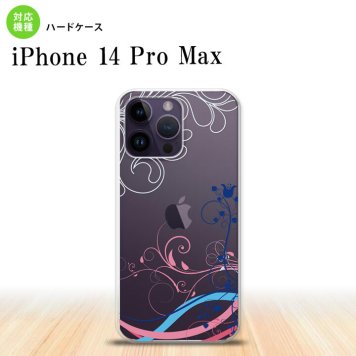 iPhone14 ProMax iPhone14 Pro Max スマホケース 背面ケース ハードケース 草 ボタニカル 青 ピンク 2022年 9月発売 nk-i14pm-1622