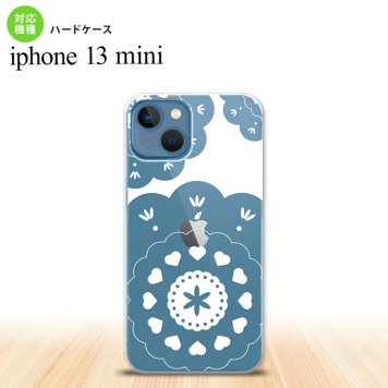 iPhone13mini iPhone13 mini ケース ハードケース レース クリア 白  nk-i13m-1481
