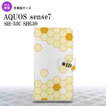 sense7 sense7 手帳型スマホケース カバー ハニー クリア 薄黄 2022年 11月発売 nk-004s-sens7-dr1689