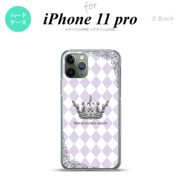 iPhone11Pro iPhone11 Pro スマホケース ハードケース 王冠 紫 メンズ レディース nk-i11p-1455