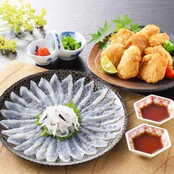 とらふぐ刺身 まふぐ唐揚 セット 養殖 天然 ふぐ料理 豪華 詰合せ ふぐ刺し ふぐ唐揚げ 旨み 食感