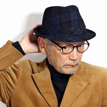 帽子 ハット 秋冬 チェック柄 ドゥカ・ヴィスコンティ イタリア生地 帽子 メンズ 黒 ステットソン 中折れハット アメリカ ブランド STETSON 中折れ帽 ダークチェック 紳士 コーデュロイ ブラック 父の日 ギフト クリスマス プレゼント
