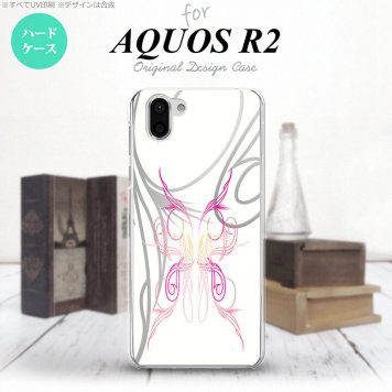AQUOS R2 アクオス アール2 SH-03K SHV42 専用 スマホケース カバー ハードケース ピンスト 白×ピンク nk-r2-1246[スマホ,スマホケース,スマホカバー,ケース,カバー,ジャケット]