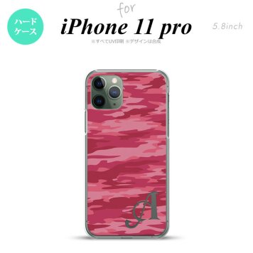 iPhone11Pro iPhone11 Pro スマホケース ハードケース タイガー 迷彩 A ピンク +アルファベット メンズ レディース nk-i11p-1162i