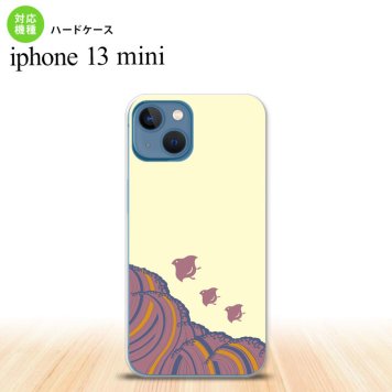 iPhone13mini iPhone13 mini ケース ハードケース 波鳥 黄  nk-i13m-1733