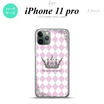 iPhone11Pro iPhone11 Pro スマホケース ハードケース 王冠 ピンク メンズ レディース nk-i11p-1451