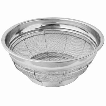 本間冬治工業 弁慶 18-8ステンレス 浅型ザル 35cm KND-037008