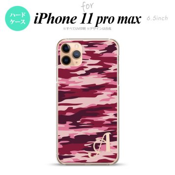 iPhone11ProMax iPhone11pro max スマホケース ハードケース タイガー 迷彩 B ピンク +アルファベット メンズ レディース nk-i11pm-1163i