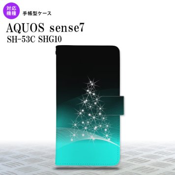 sense7 sense7 手帳型スマホケース カバー ライトツリー 緑 2022年 11月発売 nk-004s-sens7-dr630