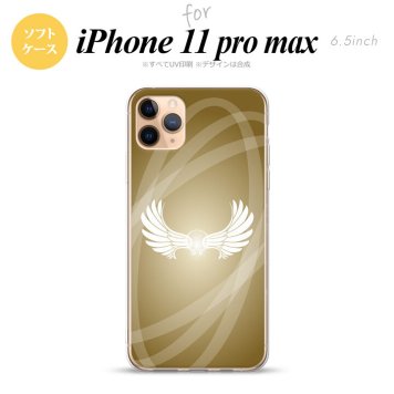 iPhone11ProMax iPhone11pro max スマホケース ソフトケース 翼 光 ゴールド風 メンズ レディース nk-i11pm-tp462