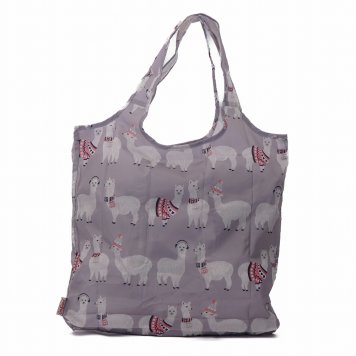 キャスキッドソン Cath Kidston バッグ エコバッグ トートバッグ 777179 Foldaway Shopper フォルダウェイ ショッパー WARM GREY Alpacas アルパカ柄グレー系マルチ