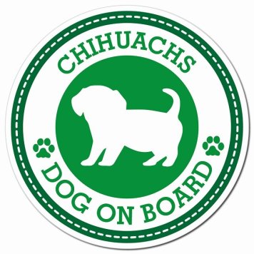 CHIHUACHS チワックス グリーン 肉球 カーサイン 車 マグネットステッカー 犬 マグネット 強力 直径13cm 丸型 おしゃれ かわいい ドラレコステッカー 安全対策 危険運転 煽り運転 アニマル 動物 犬種別 屋外 防水 屋内 肉球マーク
