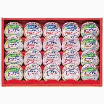 はごろもフーズ シーチキン ギフトセット SET-50B ツナ缶 詰め合わせ 贈り物 内祝い お中元 お歳暮 缶詰セット 保存食 非常食 Lフレーク マイルド 食塩不使用 オイル不使用 魚介類 魚介缶詰 おかず おつまみ 贈答品