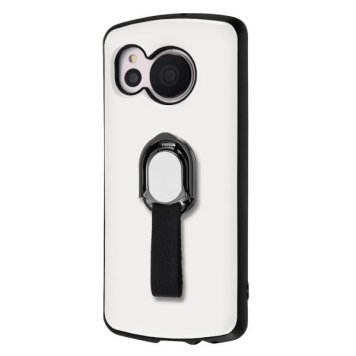 AQUOS sense7 耐衝撃ケース ProCa + TailRing/ホワイト ※送料無料(ポスト投函)