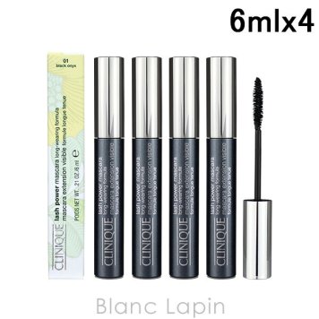 クリニーク CLINIQUE ラッシュパワーマスカラロングウェアリングフォーミュラ 4本セット #01 6ml x4