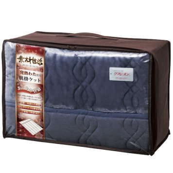 素材生活 抗菌・防臭+消臭&吸湿発熱わた使用 肌掛ケット ネイビー SS2110NV B4 内祝い お祝い 出産祝い 結婚祝い お供え 粗供養 満中陰志 香典返し お返し お礼 快気祝い お見舞い 挨拶 法事 進学 入学 母の日 ギフト プレゼント 粗品 景品 手土産