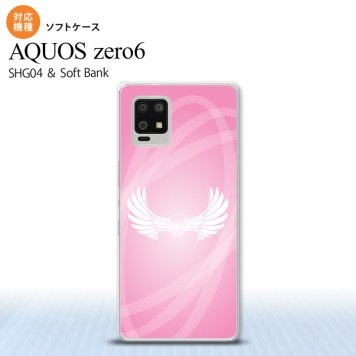 SHG04 SHG04 ZERO6 AQUOS zero6 スマホケース ソフトケース 翼 光 ピンク メンズ レディース nk-zero6-tp464