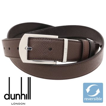 ダンヒル ベルト DUNHILL メンズベルト リバーシブル レザー 回転式バックル メンズ ブランド 男性用 ブラウン ブラック 26R4T04AA201 【ラッピング無料 誕生日 お祝い プレゼント ギフト 贈り物】 送料無料