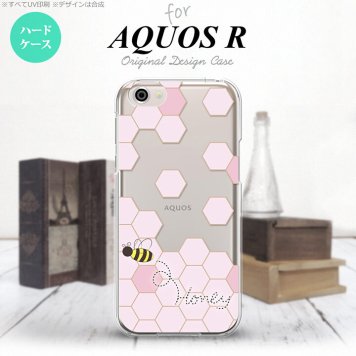 【SH03J】【スマホケース/スマホカバー】【アクオス R】SH03J スマホケース AQUOS R SH-03J カバー アクオス R ハニー クリア×ピンク nk-sh03j-1687【メール便送料無料】