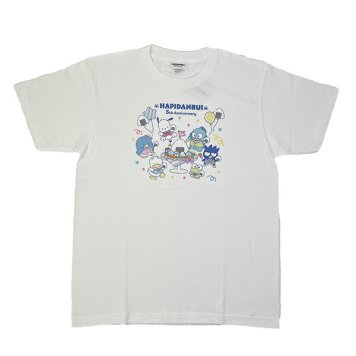 サンリオ はぴだんぶい 5th おむすび Tシャツ(M) ホワイト Sanrio アパレル