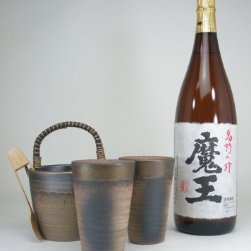 豪華酒器セット 陶芸作家　安藤嘉規作　魔王1800ｃｃセット