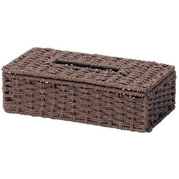 ちどり産業 ペーパーボックス ティッシュケース 幅26×奥行13.5×高さ7cm CH-535DBR 4517657912380