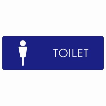 トイレ 案内 シール 男 E2 長方形 ドア 防水 屋内 屋外 サインステッカー ピクトサイン トイレマーク表示 案内 注意 施設 御手洗 TOILET おしゃれ シンプル 安全対策