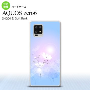 SHG04 SHG04 ZERO6 AQUOS zero6 スマホケース ハードケース コスモス 水色 ピンク メンズ レディース nk-zero6-606