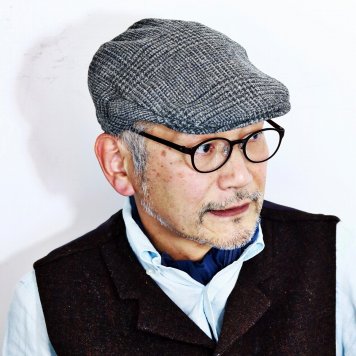CHRISTYS' ハンチング LONDON 帽子 ウール 大きいサイズ クリスティーズ 秋 冬 メンズ ツイード チェック柄 トラディショナル KIRKTON TWEED シンプル 大人 コーデ ハンチング帽 紳士 ライトグレー 父の日