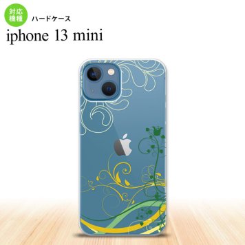 iPhone13mini iPhone13 mini ケース ハードケース 草 ボタニカル 緑 黄  nk-i13m-1621