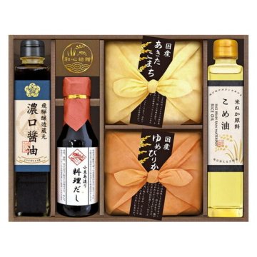 【送料無料・包装無料・のし無料】美食ファクトリー こだわり調味料とお米/ギフト  CIH-38S(B4)/ギフト お歳暮 入学祝い 卒業祝い 就職祝い 結婚祝い 誕生日 出産祝い 引越祝い 香典返し 新盆 初盆 御礼 内祝い 快気祝い ご挨拶 志 法事