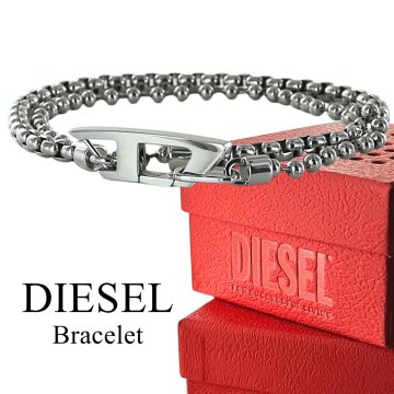 ディーゼル ブレスレット ネックレス 2WAY メンズ レディース DIESEL チェーン シルバー ステンレス ユニセックス 誕生日 プレゼント ギフト アクセサリー ストリート モード系 ブランド 成人 卒業 入学