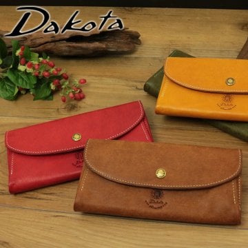 ダコタ Dakota コラッジョ 長財布 30944(36444) レッド ブラウン グリーン マスタード メンズ レディース 送料無料 誕生日プレゼント ギフト プレゼント ラッピング無料 本革カード入れ 大量 天然革 経年劣化