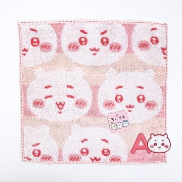 ちいかわ イニシャル タオルハンカチ(A)