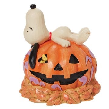 ジム ショア Jim Shore ハロウィン スヌーピー オン パンプキン 置物 フィギュア 人形 6008966 ピーナッツ Peanuts インテリア