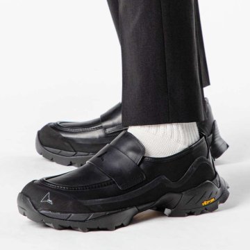 ロア ROA LOLE10-001 ローファー Loafer メンズ レディース シューズ レザー 紳士靴 スリッポン 革靴 通勤 通学 カジュアル モダン ローカット