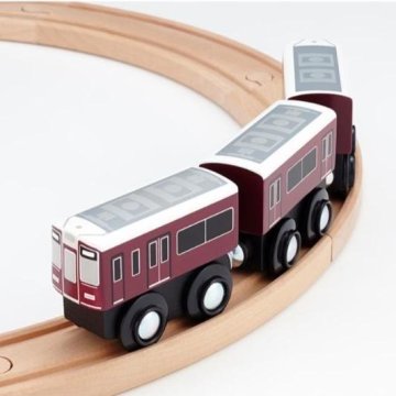 brio 互換【moku TRAIN 阪急9300系】3歳 4歳 5歳 電車 汽車 ごっこ遊び プレゼント お祝い 入園 誕生日 ブリオ プラレール モクトレイン 木 木製 ナチュラル 知育 JR 新幹線 貨物 鉄道 阪急電鉄 大阪 京都 神戸 宝塚