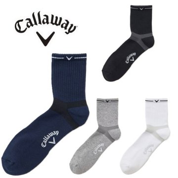 キャロウェイ ゴルフ ソックス 踵サポートショートソックス メンズ Callaway Golf C25293106【2025年秋冬モデル】 お誕生日祝い お祝い 記念品 お父さん 父の日 彼氏 男性 30代 40代 50代 60代 還暦祝い 敬老の日 人気プレゼント プレゼント