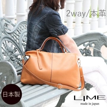 修理保証】旅行バッグ レディース 日本製 本革 職人 バッグ LIME ライム ブランド 革 2way レザー ボストンバッグ Ｌ1802 送料無料 出張 旅 軽量 軽い ビジネス 女性 ボストン 1泊 2泊 大容量 ショルダー 皮 ビジネスバッグ 牛革 ライムL1802