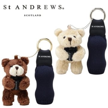 セント アンドリュース ゴルフ テディベアティー＆ニットボールホルダー St ANDREWS 042-6984318 お誕生日祝い お祝い 記念品 お父さん 父の日 彼氏 男性 30代 40代 50代 60代 母の日 お母さん 還暦祝い 敬老の日 彼女 人気プレゼント プレゼント